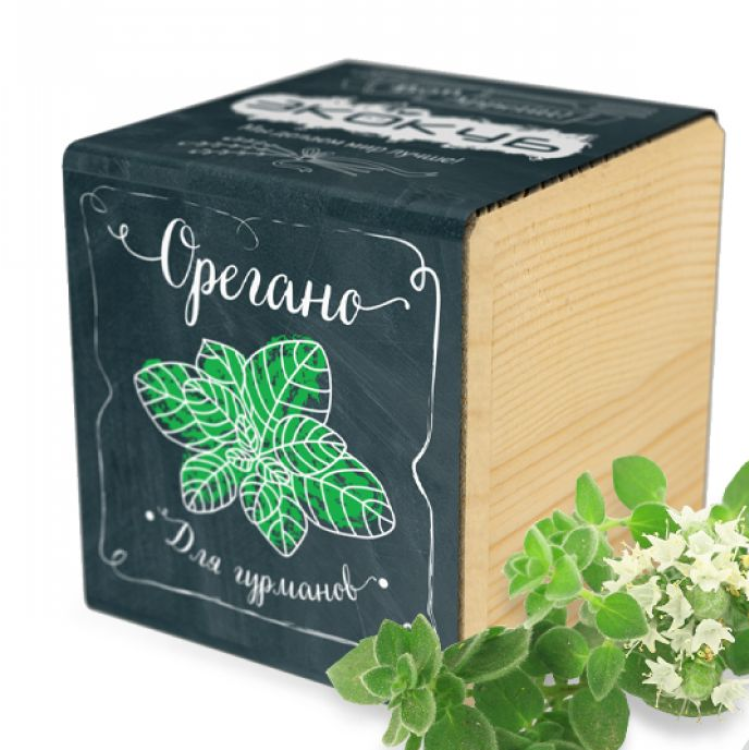 Экокуб "Орегано" (сувенирный семенной материал) Экокуб "Орегано" (сувенирный семенной материал)