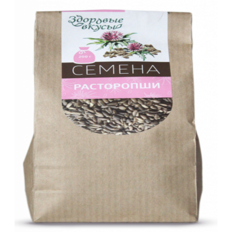 Семена расторопши 200 г (Здоровые вкусы) Семена расторопши 200 г (Здоровые вкусы)