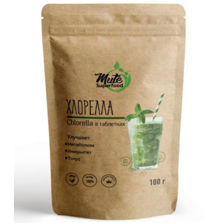 Хлорелла в таблетках 100 г (MUTE SUPERFOOD) Хлорелла в таблетках 100 г (MUTE SUPERFOOD)