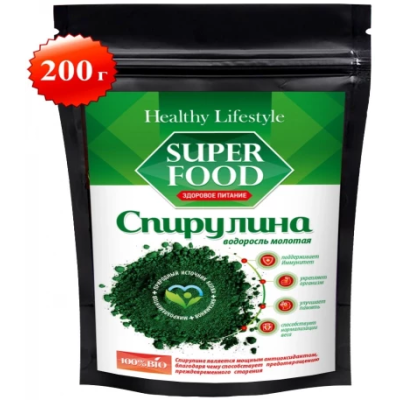 Спирулина водоросль молотая (Healthy Lifestyle)