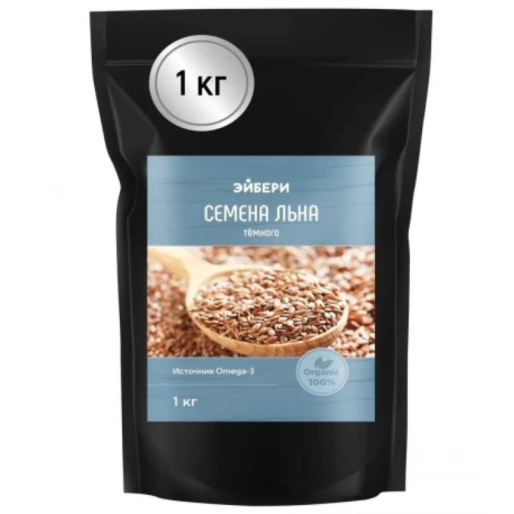 Семена льна 1000 г (Суперфуд Эйбери) Семена льна 1000 г (Суперфуд Эйбери)