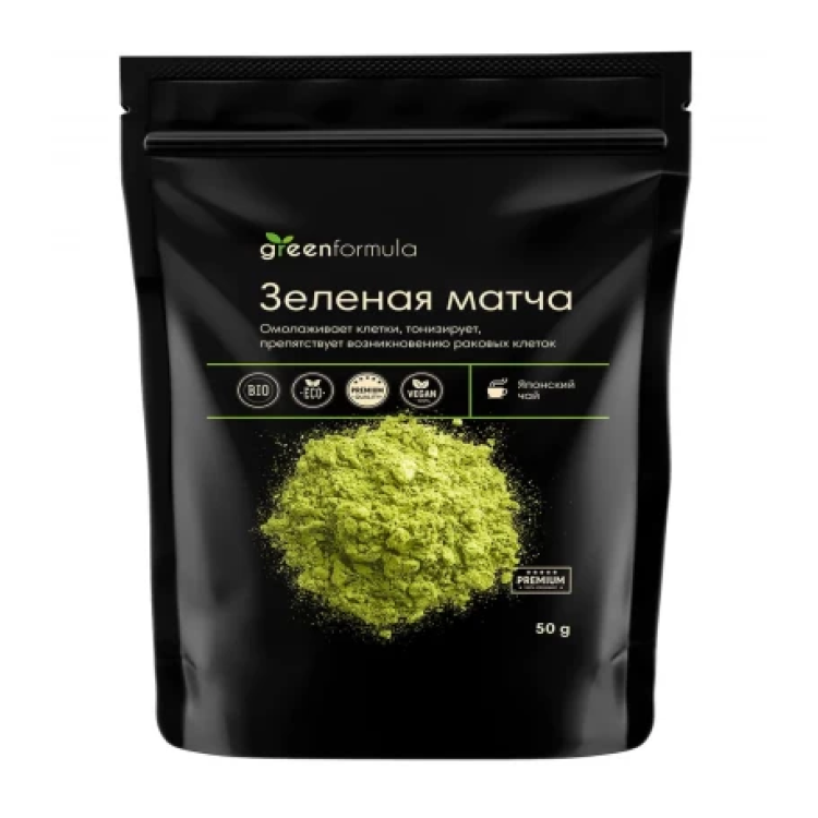 Японский зеленый чай матча 50 г (GreenFormula) Японский зеленый чай матча 50 г (GreenFormula)