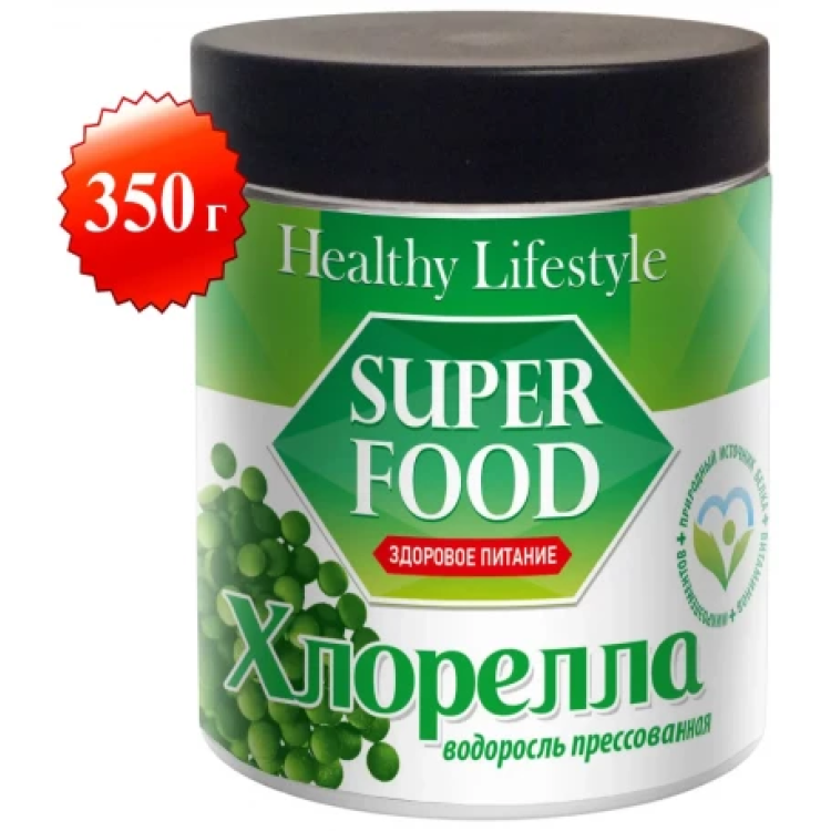 Хлорелла таблетки в банке (Healthy Lifestyle) 350 г Хлорелла таблетки в банке (Healthy Lifestyle) 350 г