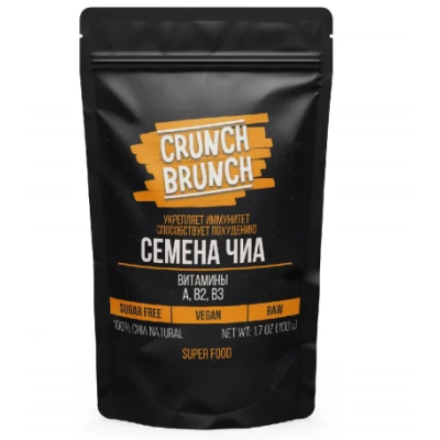Премиум Семена чиа 100 г (CRUNCH-BRUNCH)