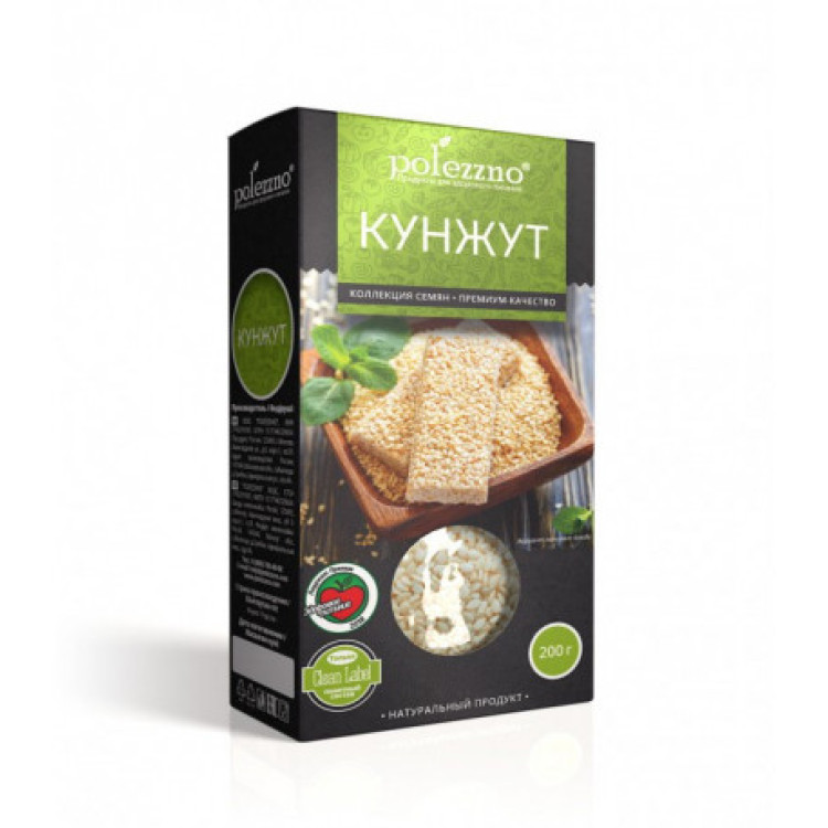 Семена кунжута светлые от Polezzno Семена кунжута светлые от Polezzno