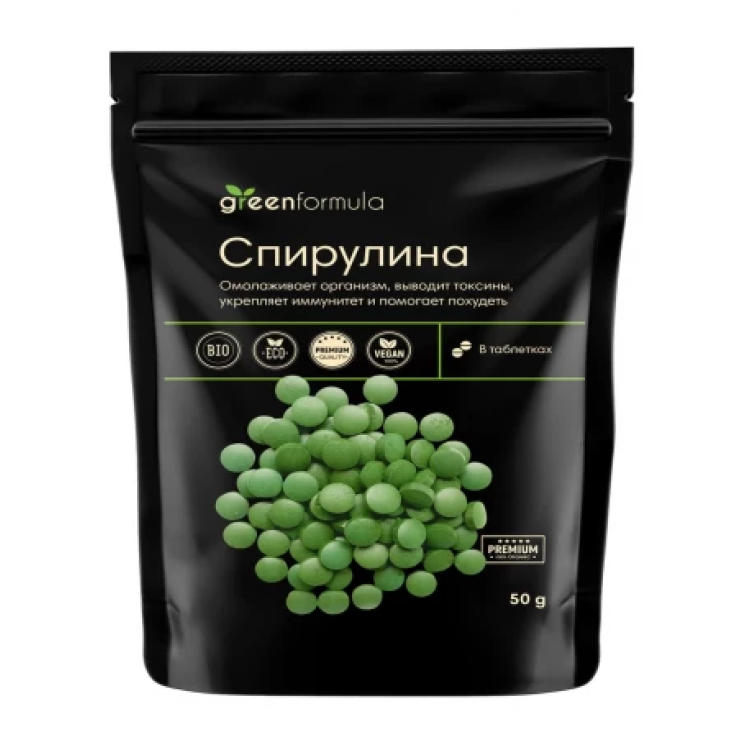 Спирулина органическая таблетки GreenFormula Спирулина органическая таблетки GreenFormula