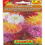 Георгина Декоративные гиганты смесь окрасок Георгина Декоративные гиганты смесь окрасок