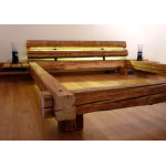 Эксклюзивная кровать в стиле лофт из бруса Эксклюзивная кровать в стиле лофт из бруса