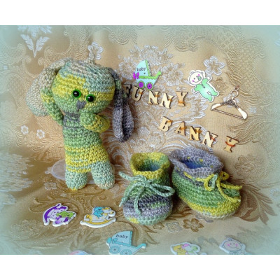 Пинетки с зайчонком