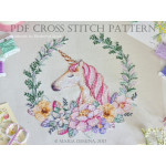 Акварельный Единорог и Цветочный Венок Акварельный Единорог и Цветочный Венок