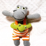 Вязаный бегемотик Вязаный бегемотик