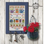 Авторская схема для вышивки крестом, сэмплер Лето в саду Авторская схема для вышивки крестом, сэмплер Лето в саду