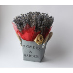 Интерьерное кашпо из лаванды (4 пучка) Интерьерное кашпо из лаванды (4 пучка)