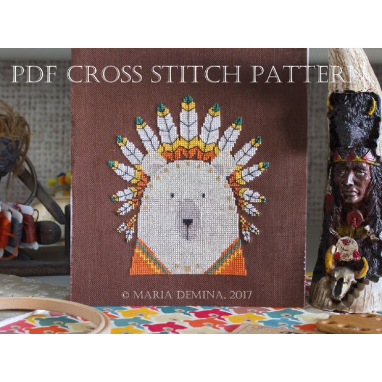 Медвевождь 2 - схема для вышивки крестом Медвевождь 2 - схема для вышивки крестом