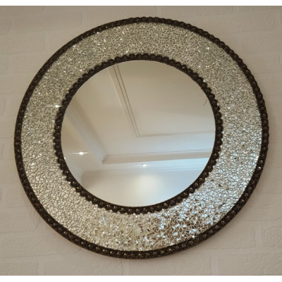 Круглое мозаичное зеркало
