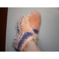 Тапочки вязаные спицами