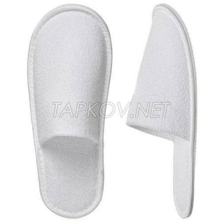 Махровые закрытые тапочки с подошвой 3 мм Махровые закрытые тапочки с подошвой 3 мм